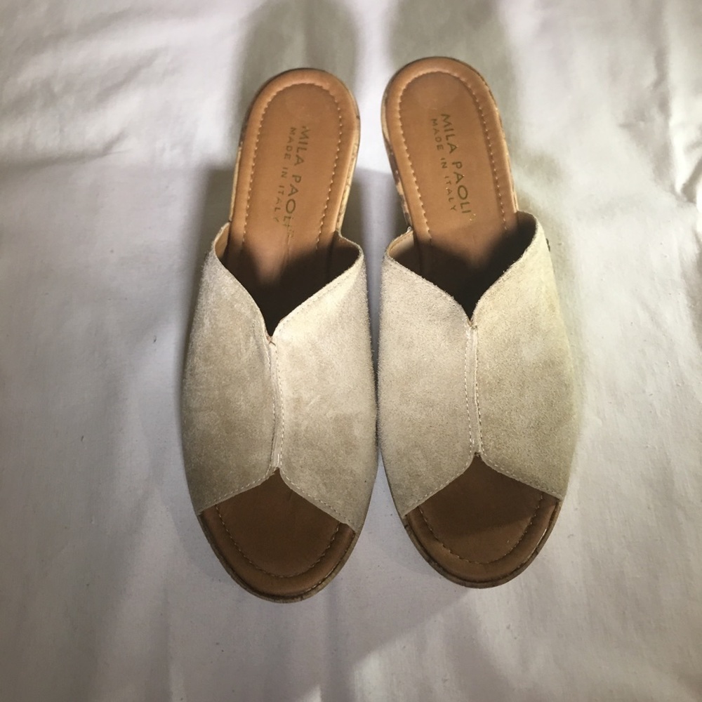 Mia Paoli slip on wedge heels